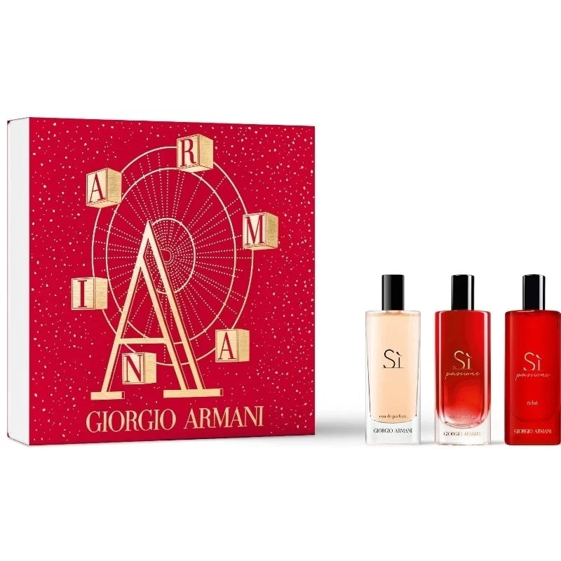 Giftset Armani Si 15ml + Si Passione 15ml + Si Pasisone Eclat 15ml