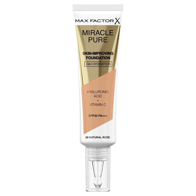 Max Factor Miracle Pure Skin-Improving Foundation 50 Natural Rose 30ml