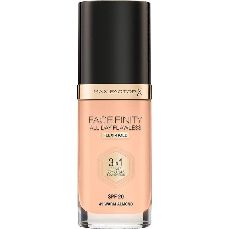 Max Factor Facefinity 3 In 1 Foundation 45 Warm Almond