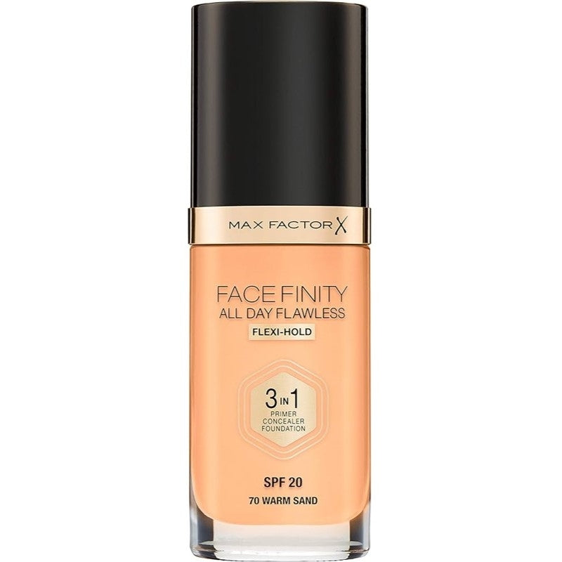 Max Factor Facefinity 3 In 1 Foundation 70 Warm Sand