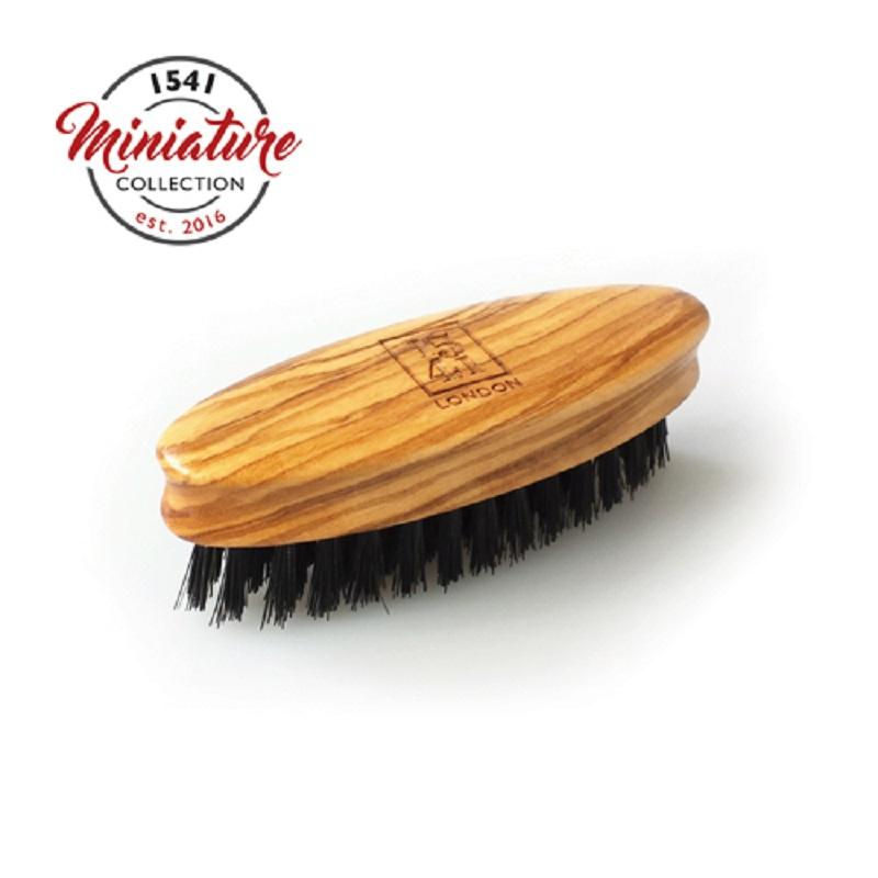 1541 London Mini Beard & Moustache Brush Olivewood