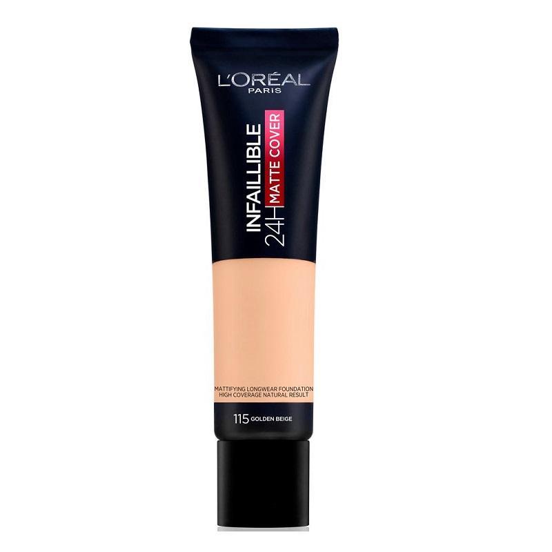 L'Oréal Infallible 24H Matte Foundation 115 Golden Beige 35ml