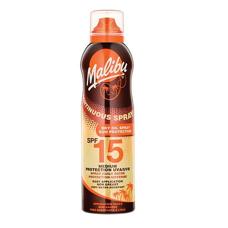 Malibu Continuous Dry Oil Spray SPF15 175ml