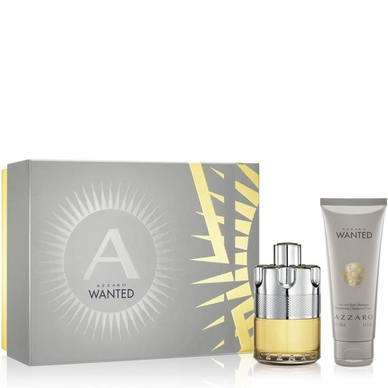 Giftset Azzaro Wanted Edt 100ml + 100ml Hair & Body Shampoo