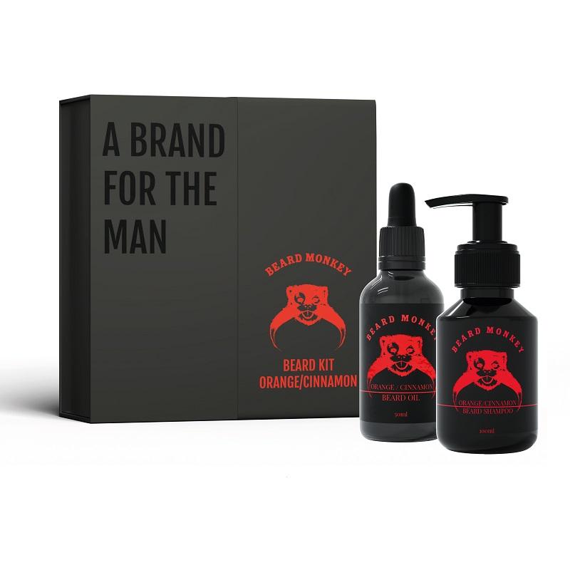 Giftset Beard Monkey Beard Kit Orange/Cinnamon