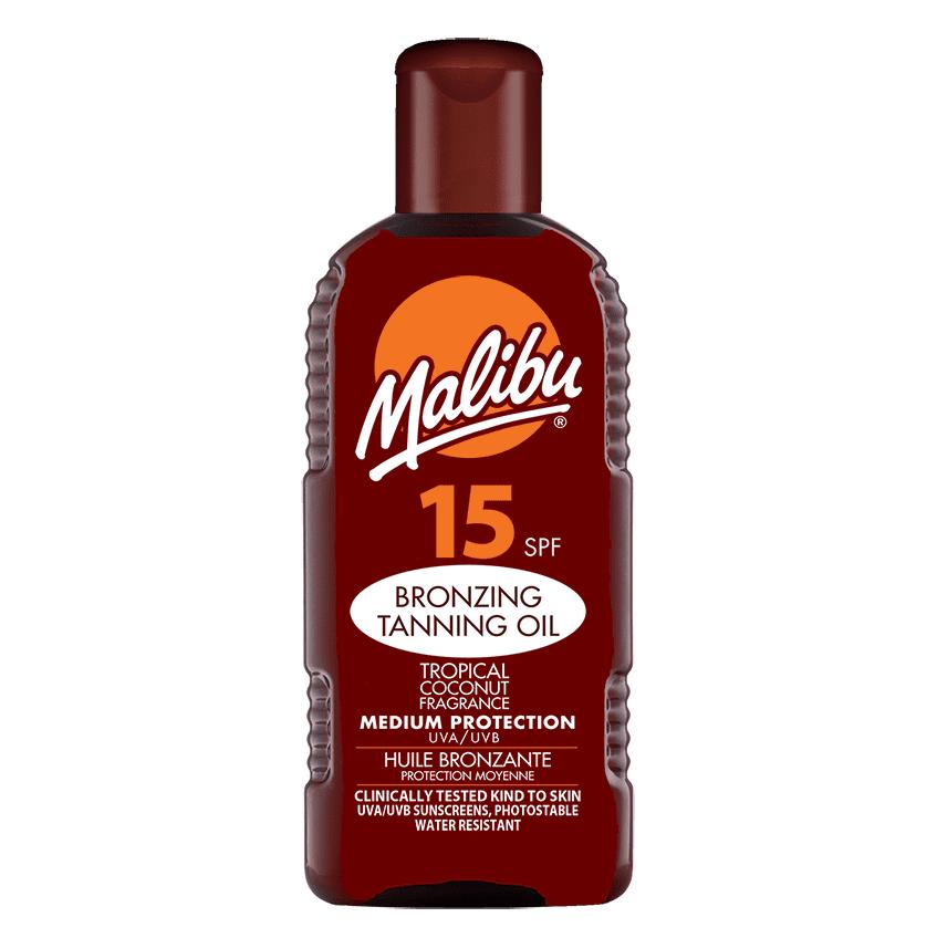 Malibu Bronzing Tanning Oil SPF 15 200ml