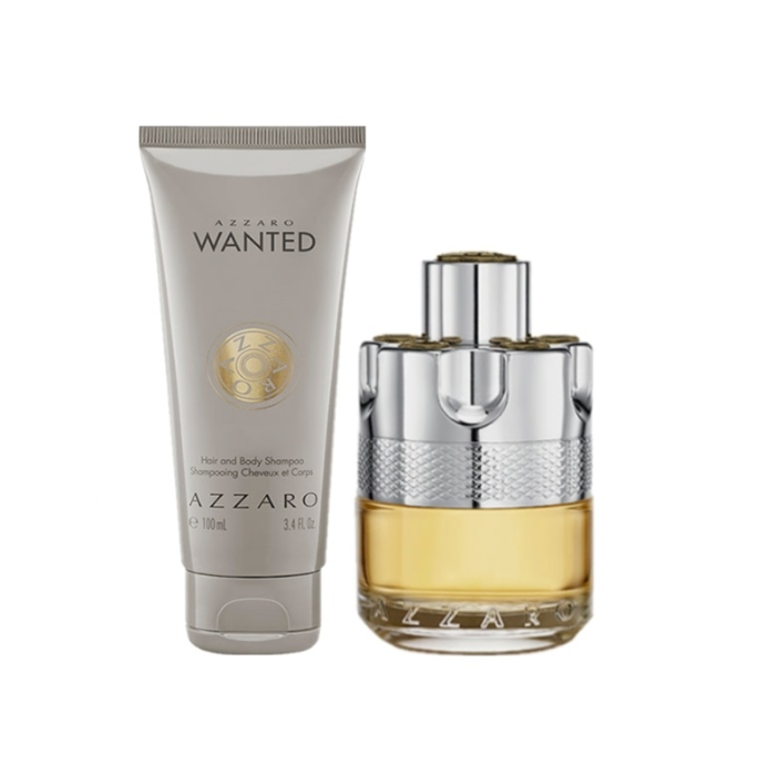 Giftset Azzaro Wanted Edt 100ml + 100ml Hair & Body Shampoo