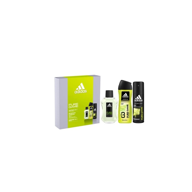 Giftset Adidas Pure Game Edt 100ml + Shower Gel 250ml + Deo Spray 150ml