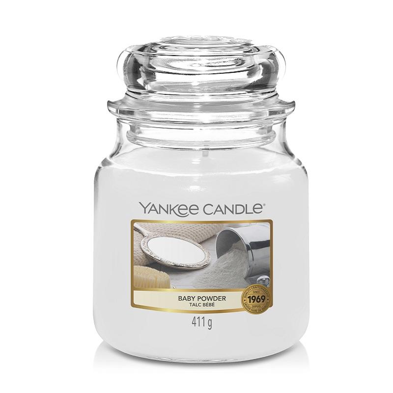 Yankee Candle Classic Medium Jar Baby Powder  411g