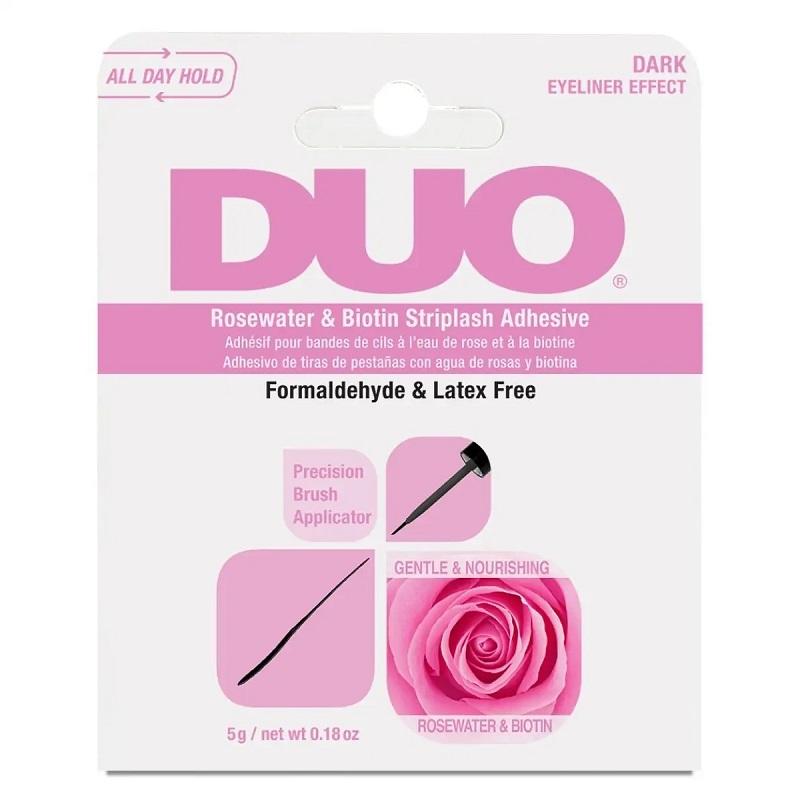 Ardell DUO Rosewater & Biotin Striplash Adhesive - Dark 5 g