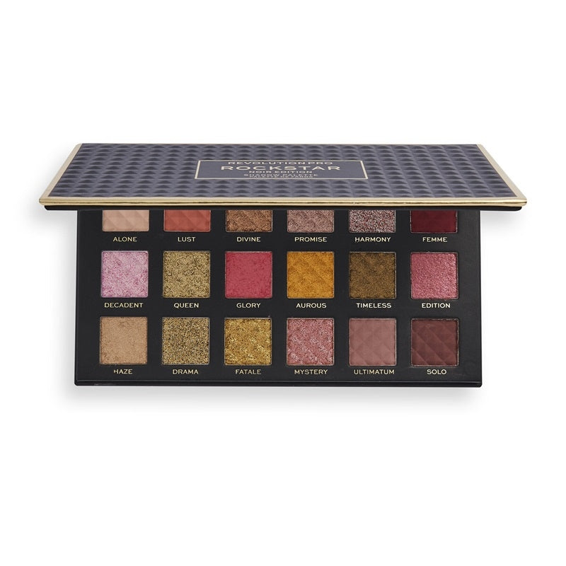 Makeup Revolution PRO Rockstar Shadow Palette Noir Edition