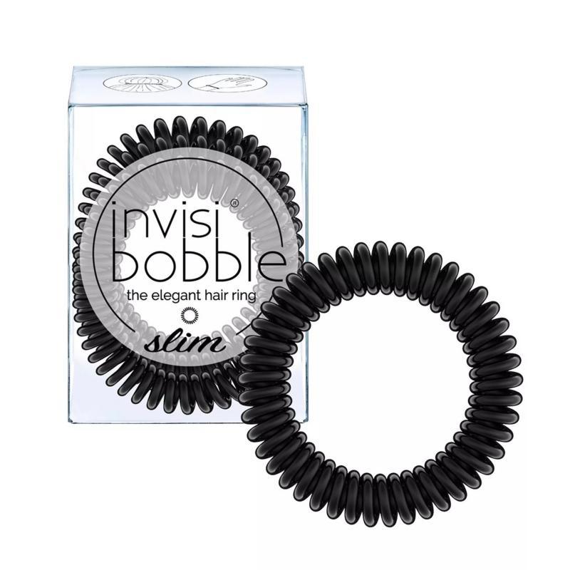 Invisibobble Slim True Black 3-pack