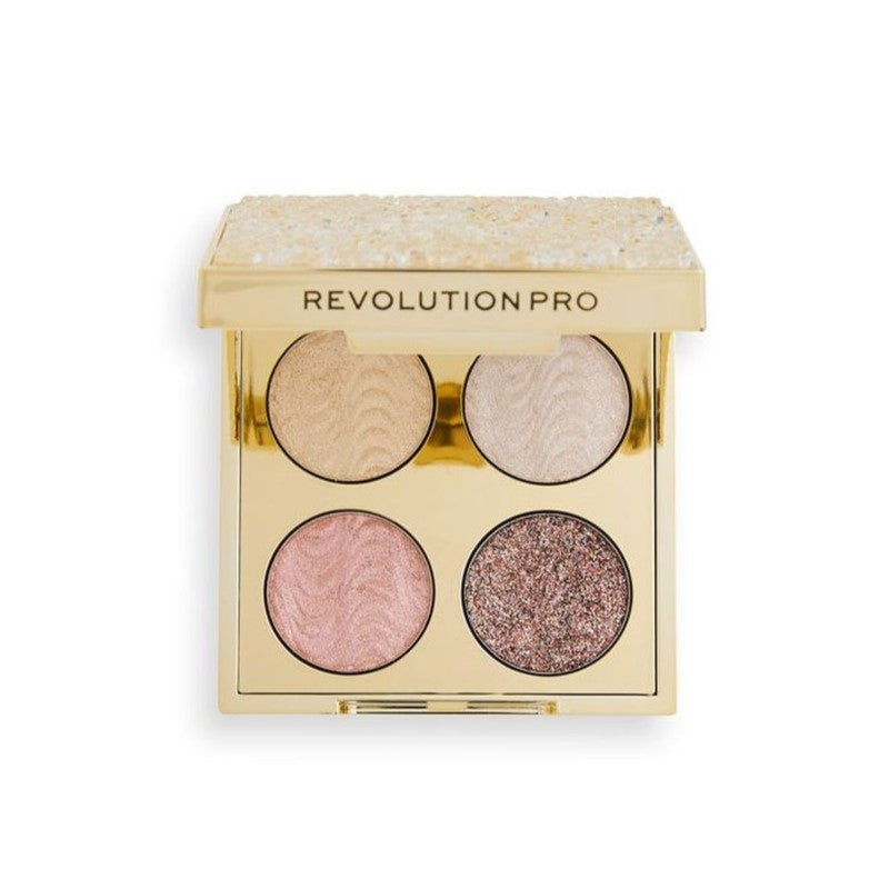 Makeup Revolution PRO Crystal Eye Quad Champagne Crystal