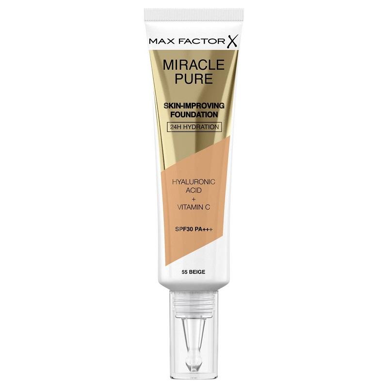 Max Factor Miracle Pure Skin-Improving Foundation 55 Beige 30ml